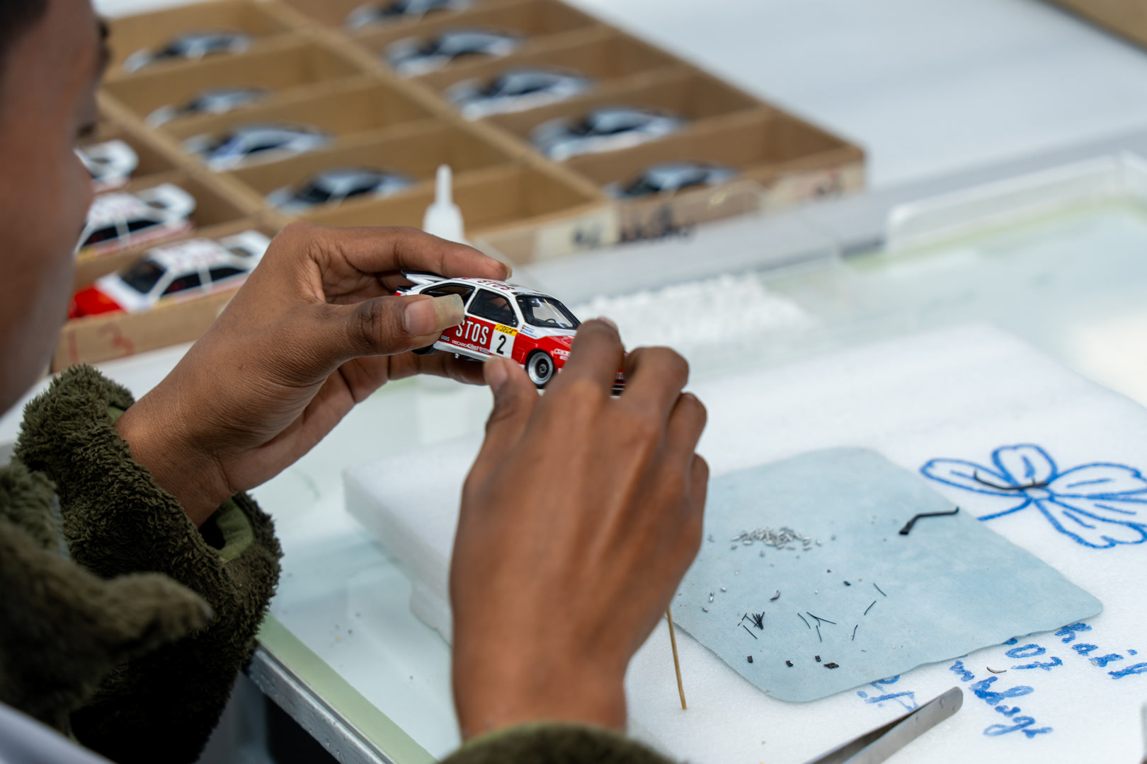 Photos of the MINIMAD team at work and collaborating